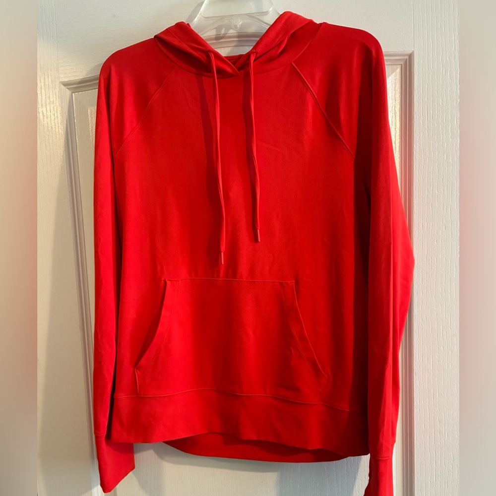 Lou & Grey Vibrant Red Hooded  Shirt